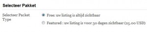 Pakketten U kunt dan kiezen uit twee pakketten